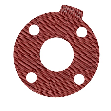 Macho O-Ring & Seal 3/4in Full Face Predator 1330 Flange Gasket Red EPDM, NSF-61 Certified, 1/8in Thick, 25PK 750.PFF150.M0025